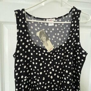 Kim & Co Black and White Polka Dot Dress